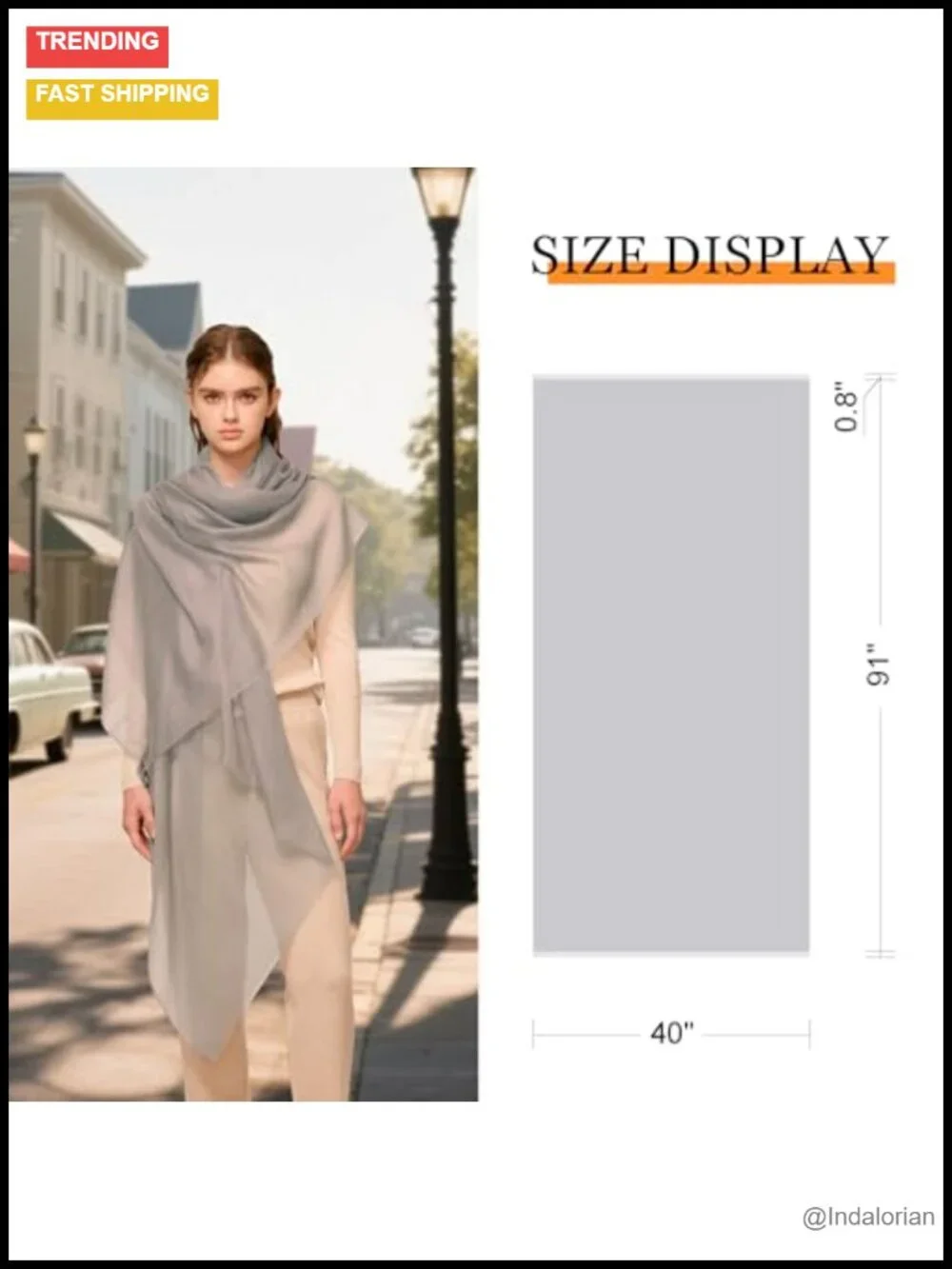 Luxury 100% Cashmere Shawl Wrap Scarf Extra Large Sheer Lightweight